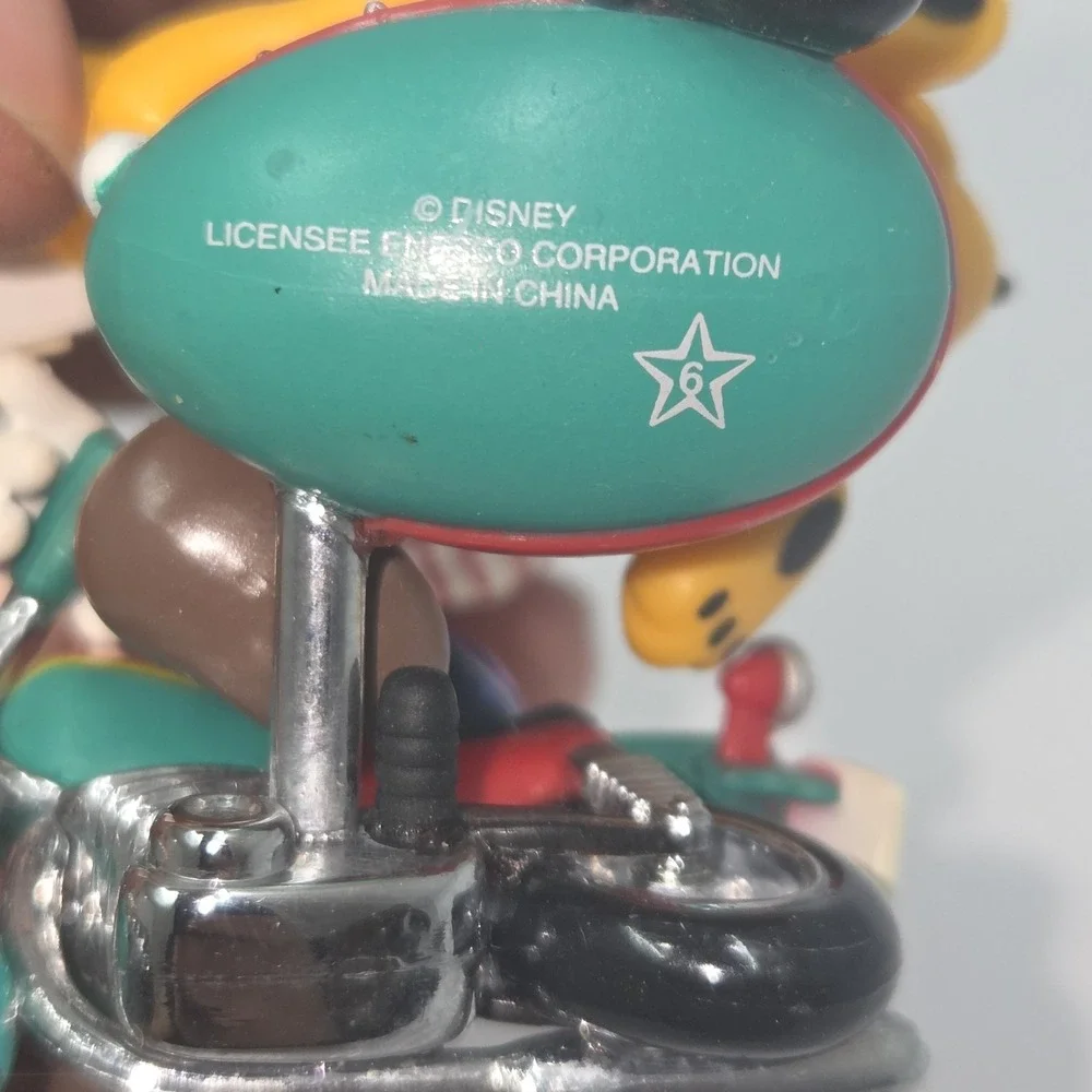 VTG 1996 Enesco Treasury Christmas Ornament Motorcycle Mickey Mouse Pluto...